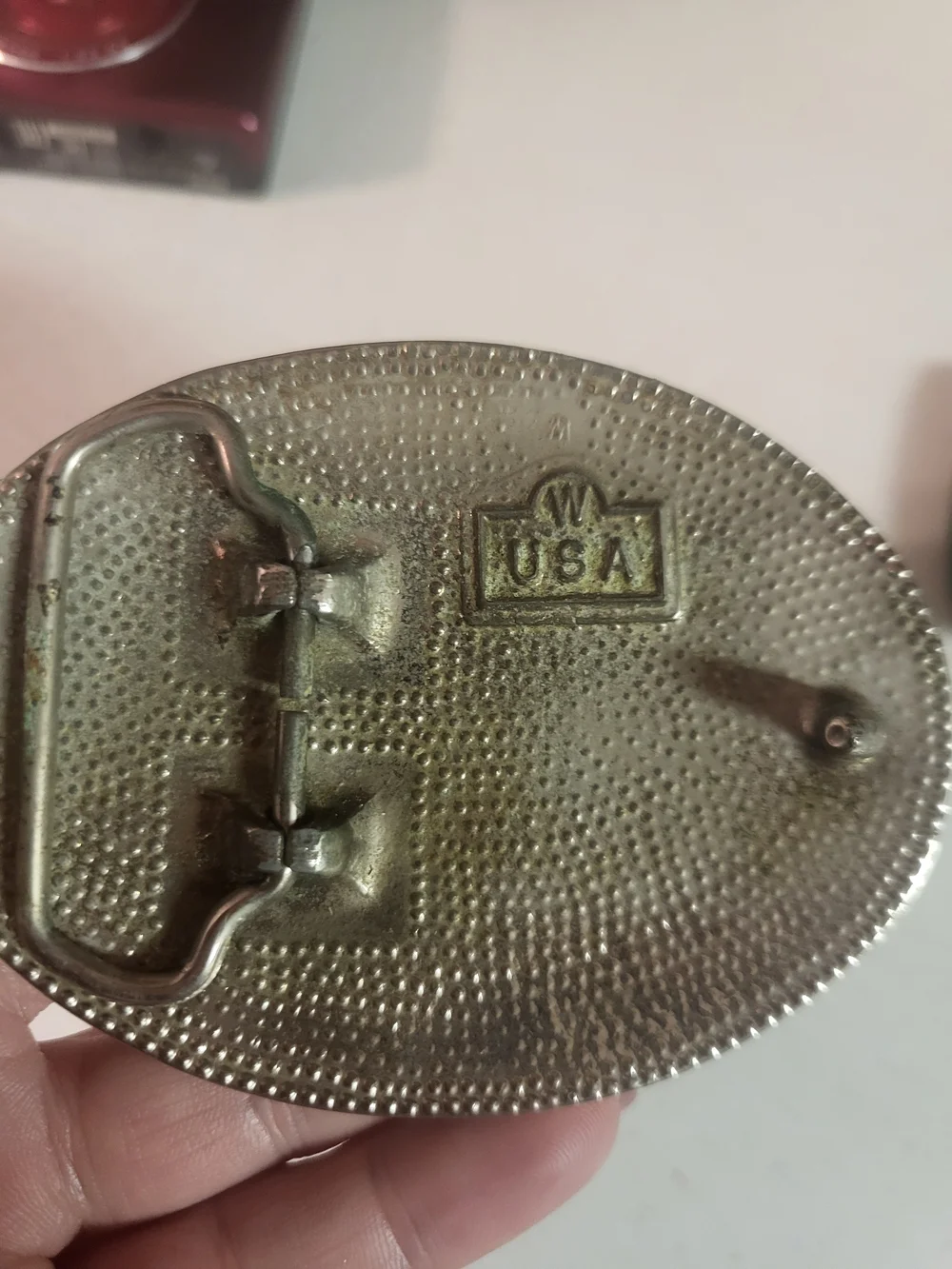 Vintage Honda Goldwing Gold Wing Motorcycle 1980s Rockmount Biker Belt Buckle